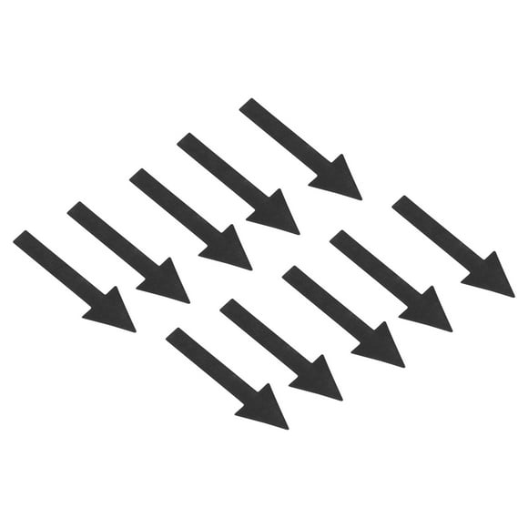 Uxcell 2x1" Arrow Sticker PVC Directional Sign Adhesive Removable Floor Decal Black 4Set / 40Pieces