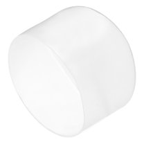 Uxcell 2pcs Rubber End Caps 65mm ID Vinyl Round Tube Bolt Cap Cover Screw Thread Protectors Clear