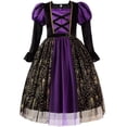 thumbnail image 3 of Disfraz de Halloween para niñas, vestido de princesa para niños, cumpleaños, Carnaval, fiesta de Halloween, Cosplay de fantasía, ropa de bruja, vestido de espectáculo, 3 of 4