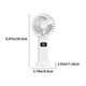 thumbnail image 4 of Fiudx Ventilador con Pantalla Digital, Portátil, Recargable Por Usb, 5 Velocidades, Compacto y Silencioso, Ideal para Oficina, Dormitorio y Exteriores. Tamaño: 20,5 X 9,5 X 7,6 Cm., 4 of 7