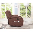thumbnail image 5 of Nathaniel Home Lyla Chocolate Plush Microfiber Recliner, 5 of 5