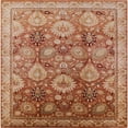 thumbnail image 1 of Ahgly Company Indoor Square Mid-Century Modern Brown Sand Brown Oriental Area Rugs, 7' Square, 1 of 6