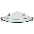 thumbnail image 1 of Online Gym Shop FAC0448BN Fresca Ottimo Corner Glass Shelf - Brushed Nickel, 1 of 1