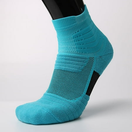

Socks For Women And Men VSONTOR Men Women Middle Canister Movement Towel Cotton Breathable Basketball Walking Blue W1247