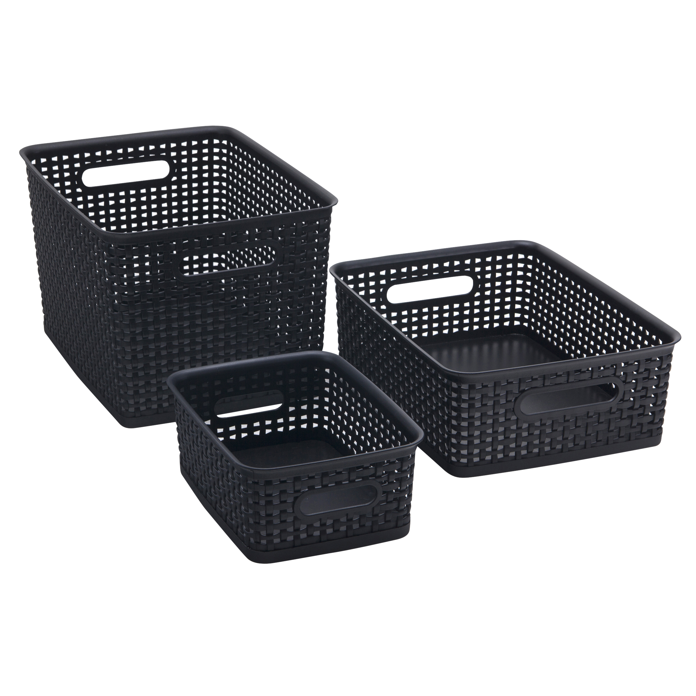 Advantus Plastic Weave Bin, Large - Walmart.com