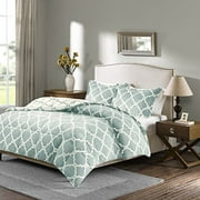 Sleep Philosophy True North Peyton Reversible Plush Comforter Mini Set, King, Aqua