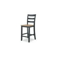 thumbnail image 6 of Signature Design by Ashley Gesthaven Solid Wood Frame Counter Height Barstool, Set of 2, Slate Blue/Natural, 6 of 8