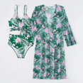 thumbnail image 4 of Gibobby Conjunto de bikini para mujer Bikinis de cintura alta para mujer, conjunto de Bikini Sexy de 3 piezas, traje de baño para cubrir, traje de baño d(Verde,M), 4 of 5