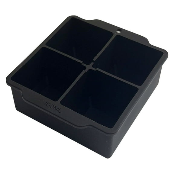 Dadiaei 4-Cup Silicone Freezing Tray Big Ice Cube Mold for Soup & Meal Prep Easy Release Leftovers Broth Food Freezer Container