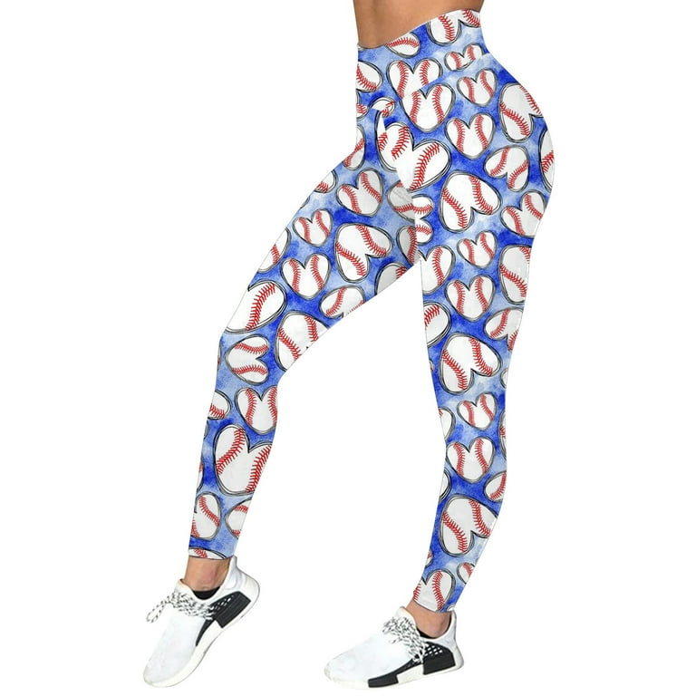 ZHAGHMIN Flare Leggings Long Womens Baseball Print Leggings Yoga Gym  Workout Running Leggings Plus Leggings for Women Plus Size 3X Cute Pants  for