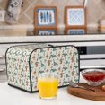 thumbnail image 6 of Honeii Summer Dinosaur Print 4 slice Toaster Cover, Two Slice Toaster Dust-proof Cover For Kitchen Small Appliance and Fingerprint Protection, 6 of 7