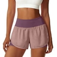 thumbnail image 3 of Aihuaihua Running Shorts Women 2 in 1 High Waisted Athletic Workout Sport Short Pant with Side Pockets Fashion Tennis Golf Skirt Rose Gold XL, 3 of 8