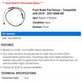 thumbnail image 2 of Front Brake Pad Sensor - Compatible with 2018 - 2021 BMW M5 2019 2020, 2 of 2