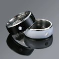 thumbnail image 3 of Anillo de dedo inteligente NFC para hombres, resistente al agua, equipo de teléfono Android, conexión inteligente, anillo de pareja de acero de titanio, moda, 3 of 4