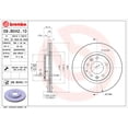 thumbnail image 2 of Par de DISCOS VENTILADOS BREMBO MX-5 2006 al 2015 2.0L L4 Delanteros, 2 of 5