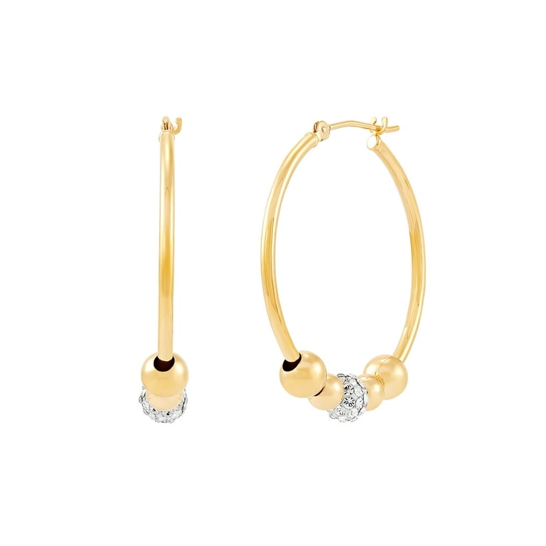10 karat gold hoop 2024 earrings at walmart