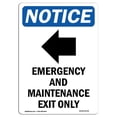 thumbnail image 1 of SignMission OS-NS-A-1218-V-11752 12 x 18 Po. OSHA Notice Sign - Urgence & Entretien, 1 of 1