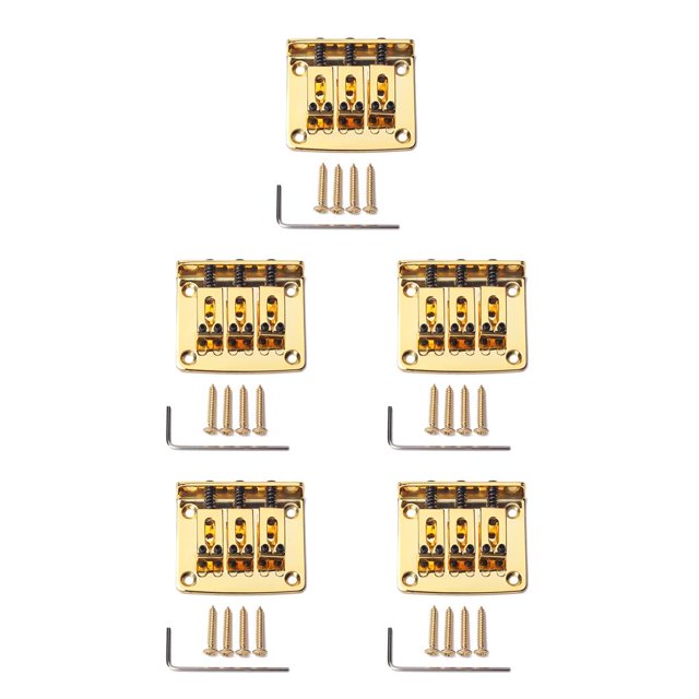 Eigraketly 4-string Electric Guitar Bridge Durable Waterproof Hardtail Replacement Fixed Cigarbox Parts Saddle Tailpiece Metal Bridge Bass Type2