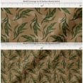 thumbnail image 2 of Soimoi Cotton Cambric Fabric Artistic Leaves Printed Craft Fabric by The Yard 42 Inch Wide, 2 of 7