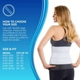 thumbnail image 2 of NYOrtho Abdominal Binder Compression Wrap Lower Waist & Belly Support Band, 30” to 45” Waist 3 Panel 9” High, 2 of 7