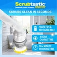 thumbnail image 2 of Bell + Howell Scrubtastic Express Handheld Power Scrubber, Cordless Rechargeable Spin Scrubber with Rotating Brush Head, 300+ RPM, 2 of 8