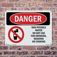 thumbnail image 5 of Non OSHA Danger Rigid Plastic Sign 24 Inch x 18 Inch - 5 Pack, 5 of 8