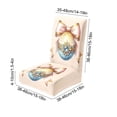 thumbnail image 3 of Housses de Chaise Lapin de Pâques Mignon B Décoration de Chaise de Table Festive pour Fêtes de Pâques Repas à la Maison Rassemblements de Vacances Polyester, 3 of 7