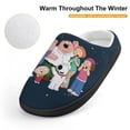 thumbnail image 4 of Family Guy Logo Kid's Cotton Slippers Winter Warm Soft Plush Slippers with Rubber Sole Non-Slip Indoor Outdoor Slip on Shoes Fluffy House Slippers For Boys Girls Teen, 4 of 8