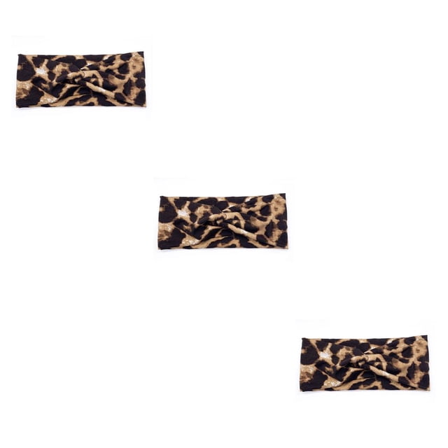 Sonducket Diadema de ganchillo con estampado de leopardo, banda para la cabeza deportiva, diademas antideslizantes de alta elasticidad para deportes con Type1 NO1 Sonducket CBP393800
