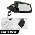 thumbnail image 3 of PIT66 Left & Right Rear View Mirror Side Fit for Benz C Class W204 C200 C180 C300 2008-2013/ Not Fit the Coupe Black 2048106376, 2048106476, 3 of 9