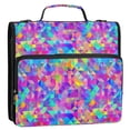 thumbnail image 5 of FORMRS Zipper Binder with Shoulder Strap 2-inch Ring 500 Sheet Capacity File Bag, Vibrant Geometric Pattern, 5 of 5