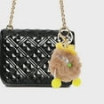 thumbnail image 2 of Unique Bargains 1 Pc Fashion Cartoon Cute Doll Handbag Charm Bag Accessories Khaki, 2 of 5