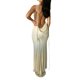 thumbnail image 4 of VISgogo Vestido sin mangas con espalda abierta para mujer, falda larga hasta el suelo con correa de espagueti de color sólido, negro/beige/azul VISgogo  moda, 4 of 9