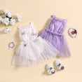 thumbnail image 5 of Douhoow Baby Girl Butterfly Rompers Dress Sleeveless Straps Backless Tulle Jumpsuit 6 12 18 24 Months Infant Princess Bodysuits, 5 of 9