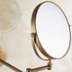 thumbnail image 4 of Antique Brass Wall Mounted Bathroom Mirror 8 Inch Round 3x Magnification 360 Degree Adjustable Makeup Mirror(gold)-hy, 4 of 5