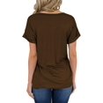 thumbnail image 2 of T-shirt à Manches Courtes et Col Rond pour Femmes, 2 of 3