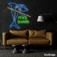 thumbnail image 4 of Craftnamesign Pool Shark Neon Sign, Billiards LED Sign, Pool Room Decor, 4 of 4