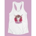 thumbnail image 3 of Geisha Woman Racerback Tank Women -Smartprints Designs, Female Medium, 3 of 4