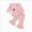 T6-Pink, variant on 6-12 Months Toddler Kids Girls Clothes Ruffled Tops and Pants with Pockets Clothing Sets 2 Piece Outfits Set Children's Gift Set Girls Yellow Tracksuit