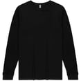thumbnail image 2 of Unisex Long Sleeve Cotton T-Shirt , Lightweight Deluxe Tee for Men & Women, Great for Casual Wear, Layering & Printing, Full Sleeve Fit for All-Day Comfort â Style 901, 4.3 oz, 2 of 2