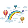 thumbnail image 1 of Fondo de pantalla de arco iris de dibujos animados creativos, 1 of 5