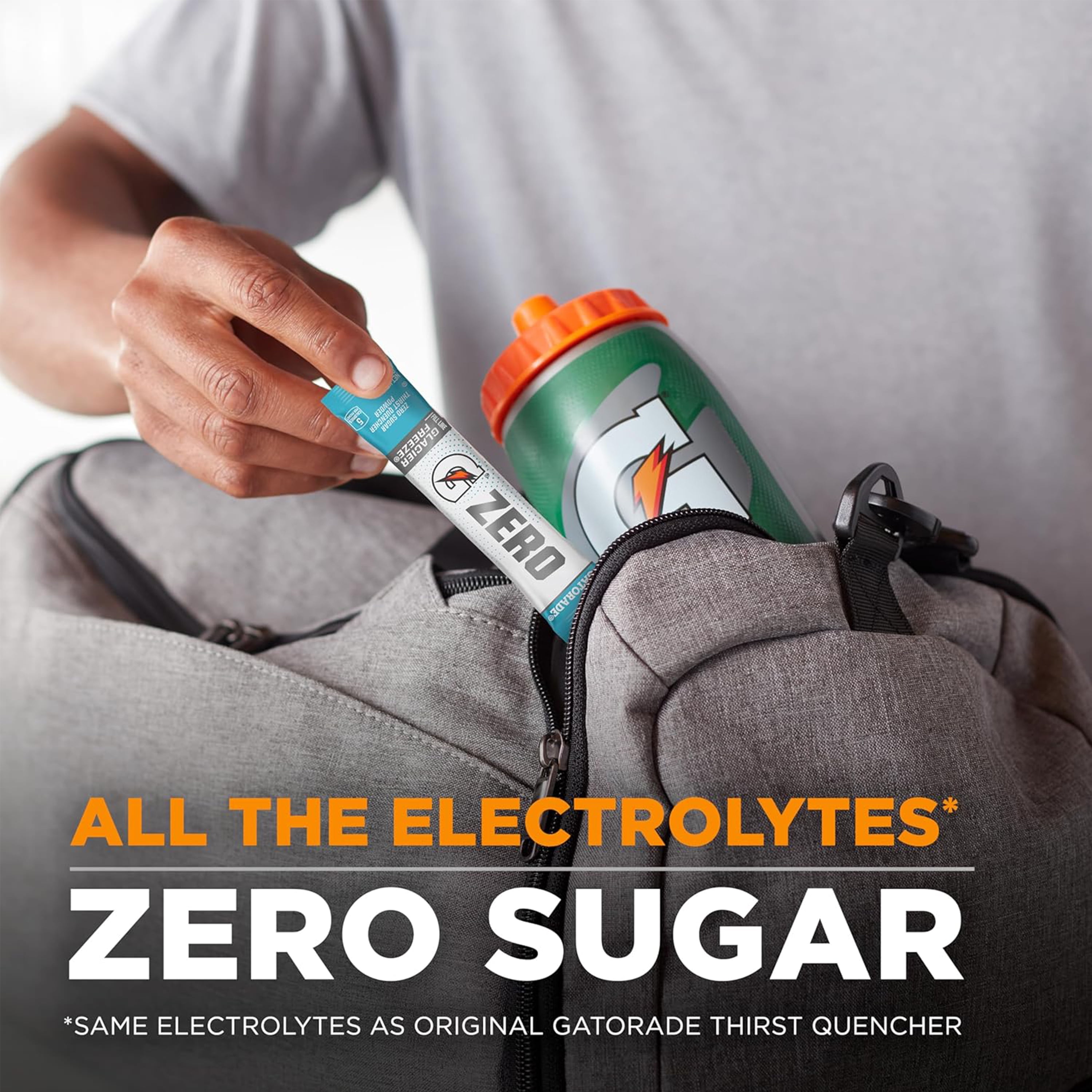 Gatorade G Zero Powder, 3 Flavor Glacier Cherry Variety Pack, 10 oz, 50 Count Packets