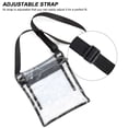 thumbnail image 6 of BadPiggies Clear Bag Stadium Approved Purse, Transparent Crossbody Bags for Women & Men, See Through PVC Messenger Handbag for Concert Sports Events Amusement Park (Black), 6 of 7