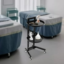 Movable Adjustable Salon Tray Station Hairdressing ServiceTrolley W/Accessory 15.74*11.81*33.85in