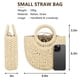 thumbnail image 5 of FENBEN Bolsos Hobo de paja para mujer, pequeño bolso cruzado, bolso de playa, bolso de hombro tejido, ratán, 5 of 5