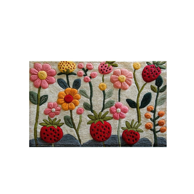 Vwrxbz Bathroom Rug Non Slip Absorbent Soft Microfiber hine Washable Rubber Backing Floor Mat Living Room Kitchen 50x80cm