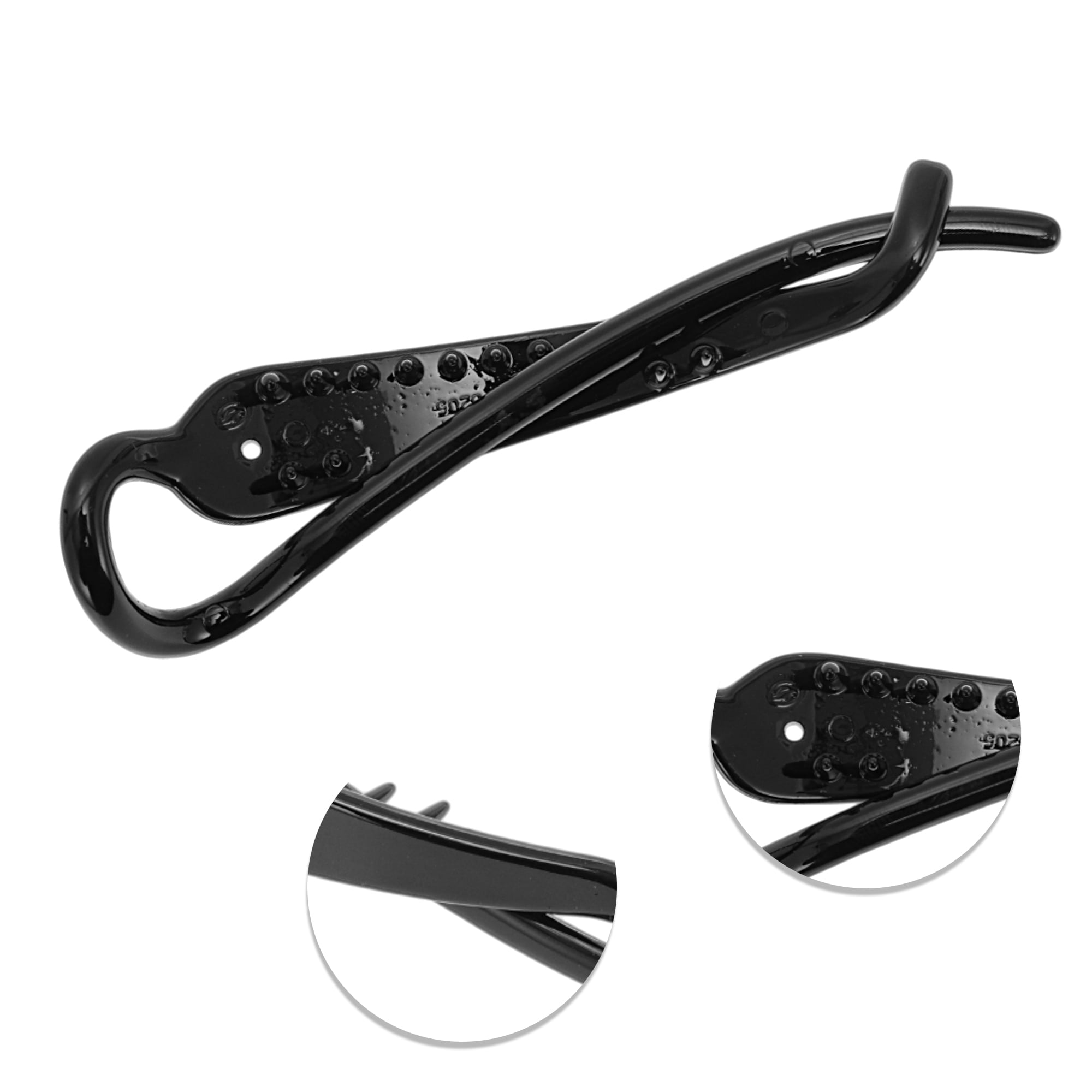 Unique Bargains Fashion Simple Twist Hair Clips for Hairdo Styling and Daily Black