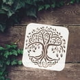 Tree of Life Pattern Stencils Decoration Template 6x6inch Plastic Tree