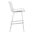 thumbnail image 6 of Maklaine Leather 40.1''H x 21.3''W x 31.7''D Chrome Bar Chair (Set of 2), 6 of 10