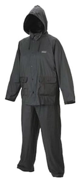 Mens Coleman 20mm PVC Rain Suit,Jacket and Pants,XL,Black 